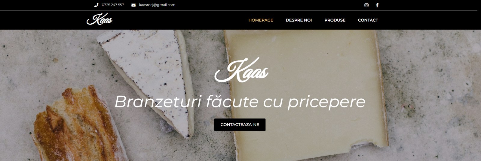 Prima pagina din site-ul kaas.ro